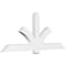 Ekena Millwork Redmond Architectural Grade PVC Gable Bracket, 84"W x 35"H x 4"D x 6"F, 10/12 Pitch GBP084X35X0406RED00 - alternate 1